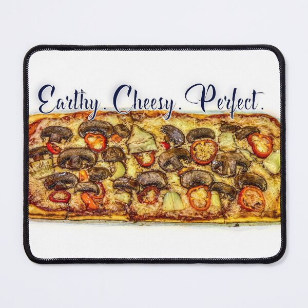 Item preview, Earthy Cheesy Perfect – Mushroom Pizza Food Lover Humor Design designed and sold by aadventures.