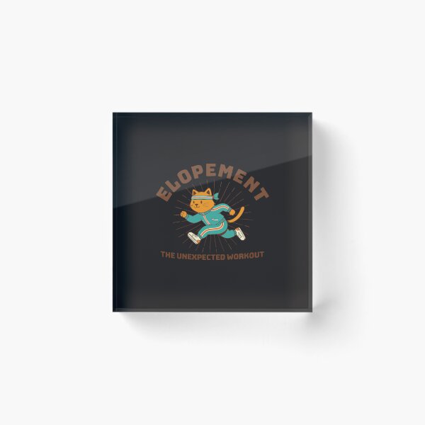 Item preview, Funny Elopement The Unexpected Workout Cat – Cute Wedding Humor Gift designed and sold by kiralynstration.