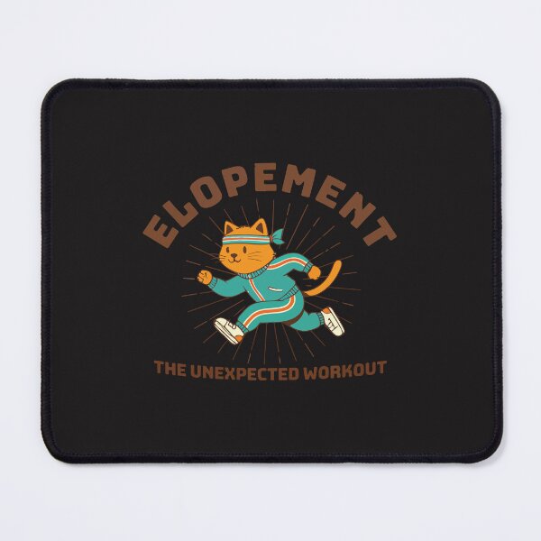 Item preview, Funny Elopement The Unexpected Workout Cat – Cute Wedding Humor Gift designed and sold by kiralynstration.