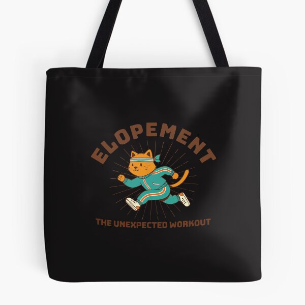 Item preview, Funny Elopement The Unexpected Workout Cat – Cute Wedding Humor Gift designed and sold by kiralynstration.