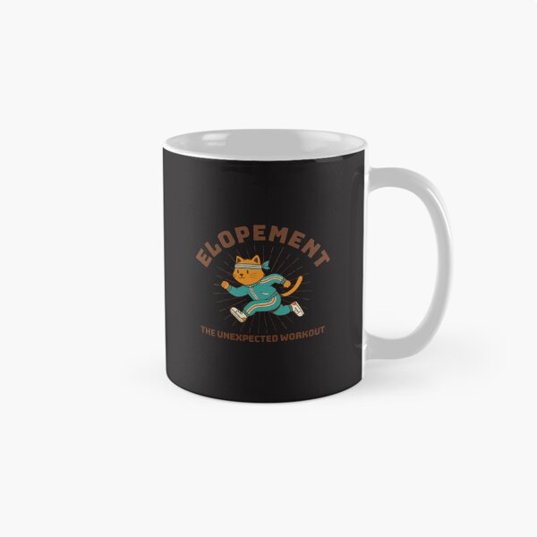 Item preview, Funny Elopement The Unexpected Workout Cat – Cute Wedding Humor Gift designed and sold by kiralynstration.
