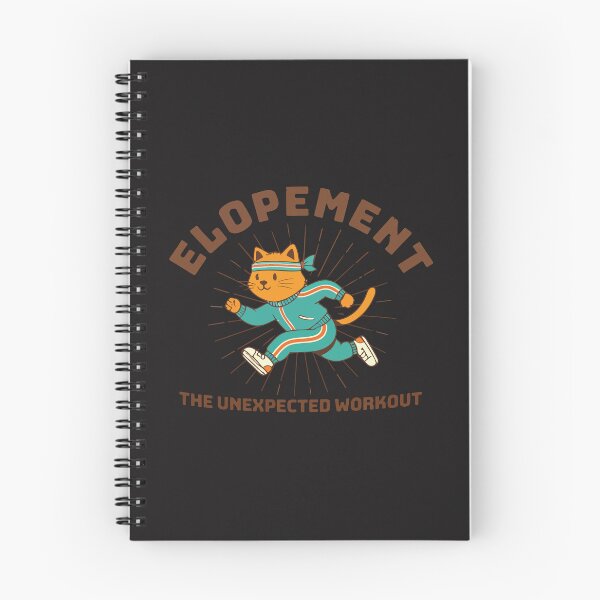 Item preview, Funny Elopement The Unexpected Workout Cat – Cute Wedding Humor Gift designed and sold by kiralynstration.