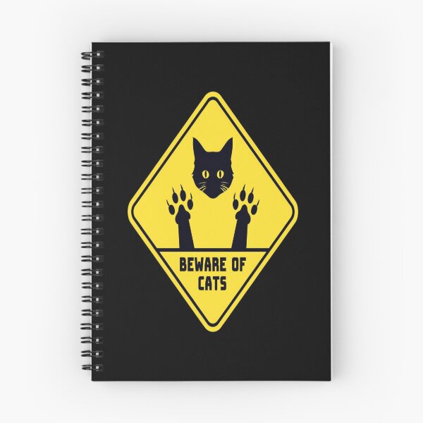 Item preview, Funny Beware of Cats Warning Sign – Bold Humorous Cat Lover Wall Art for Home or Office designed and sold by Bright Nest Studio.