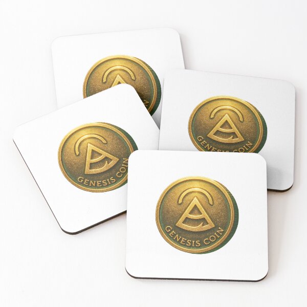 Item preview, A gold Genesis Coin on transparent background designed and sold by Creative88Art.
