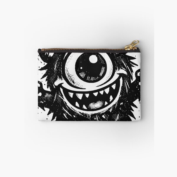 Item preview, A tiny but angry monster with expressive brows and grunge textures. The contrast between cute shape and aggressive emotion creates a fun graphic designed and sold by Dejbar.