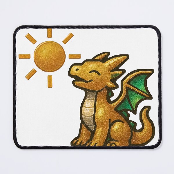 Item preview, A happy dragon sitting under the sun on transparent background designed and sold by Creative88Art.