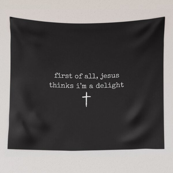 Item preview, First of All Jesus Thinks I'm A Delight Funny Christian Faith designed and sold by kiralynstration.