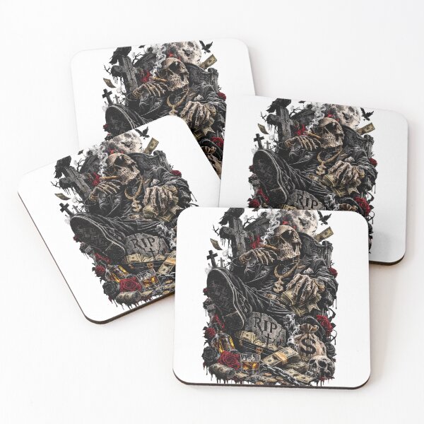 Item preview, Rise Ruthless From The Grave Skull Dark Streetwear Design designed and sold by Sunny Flamingo Studio.