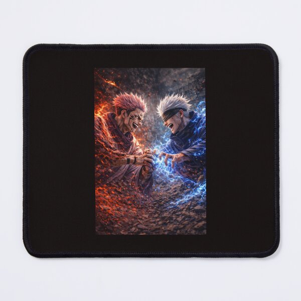 Item preview, fight scene of gojo and sukuna designed and sold by Manikdesigns.