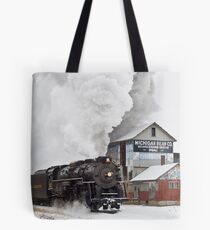 Pere Marquette 1225 Passes the Michigan Bean Company Tote Bag