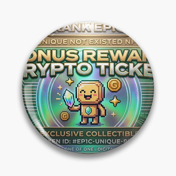 Item preview, A crypto bonus reward ticket on transparent background designed and sold by Creative88Art.