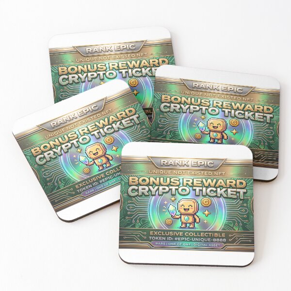 Item preview, A crypto bonus reward ticket on transparent background designed and sold by Creative88Art.