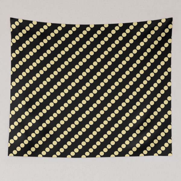 Item preview, Pastel Yellow Polka Dots on Black(CL) designed and sold by POLKAIWERX.