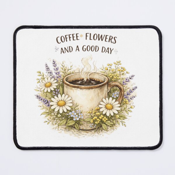 Artikelvorschau, Kaffee & Blumen entworfen und verkauft von BrewmarkStudio.