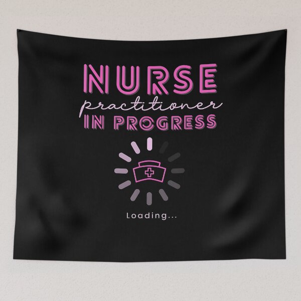 Item preview, NP Nurse Practitioner In Progress Loading Nursing School designed and sold by Cheesymatiion.