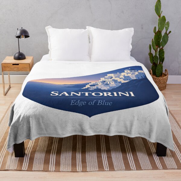 Item preview, Santorini Rests on Blue Horizon designed and sold by EdvvinStudios.