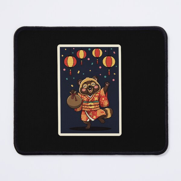 Item preview, Lucky Tanuki Japanese Lantern Festival Cute Raccoon Dog designed and sold by JordynLadukeg65.