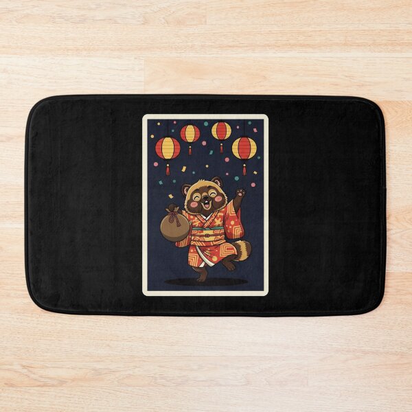Item preview, Lucky Tanuki Japanese Lantern Festival Cute Raccoon Dog designed and sold by JordynLadukeg65.