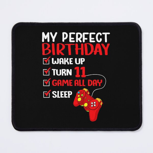 Item preview, My Perfect Birthday Turn 11 Gamer Birthday Checklist designed and sold by FGTV2021.