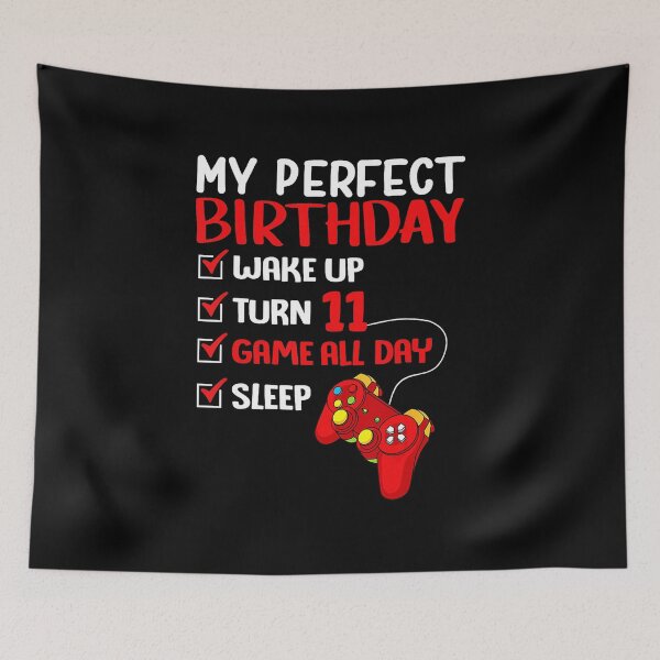 Item preview, My Perfect Birthday Turn 11 Gamer Birthday Checklist designed and sold by FGTV2021.