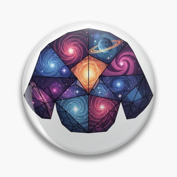 Item preview, Geometric Cosmic Crystal Galaxy Art designed and sold by Dzblack.
