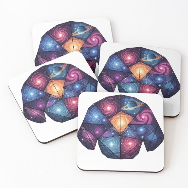 Item preview, Geometric Cosmic Crystal Galaxy Art designed and sold by Dzblack.