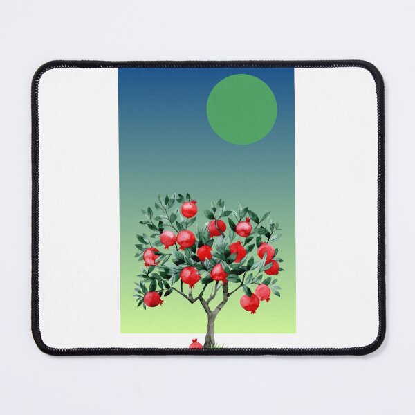 Item preview, Pomegranate Tree Botanical Print — Green Moon Watercolour Poster designed and sold by PetaleetPalette.