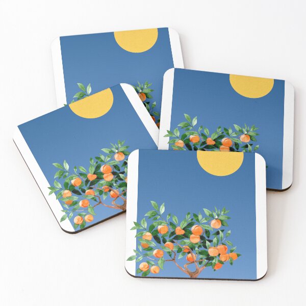 Item preview, Orange Tree Botanical Print — Golden Sun Watercolour Poster designed and sold by PetaleetPalette.