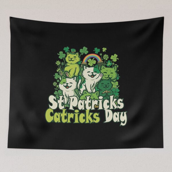 Item preview, St Patricks Catricks Day Cats Saint Pattys 2026 designed and sold by Hey Bubble.