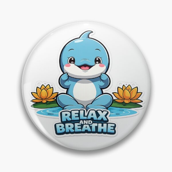 Item preview, Cute Zen Dolphin Meditation Cartoon designed and sold by AleksKos.