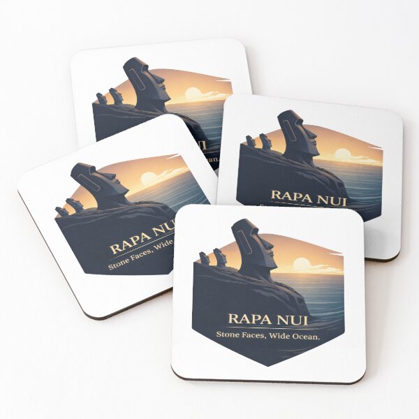 Item preview, Rapa Nui Faces Guard the Horizon designed and sold by EdvvinStudios.