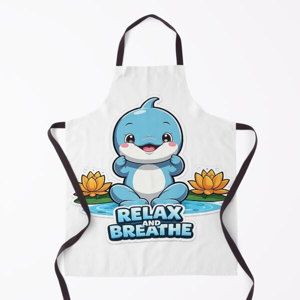 Item preview, Cute Zen Dolphin Meditation Cartoon designed and sold by AleksKos.