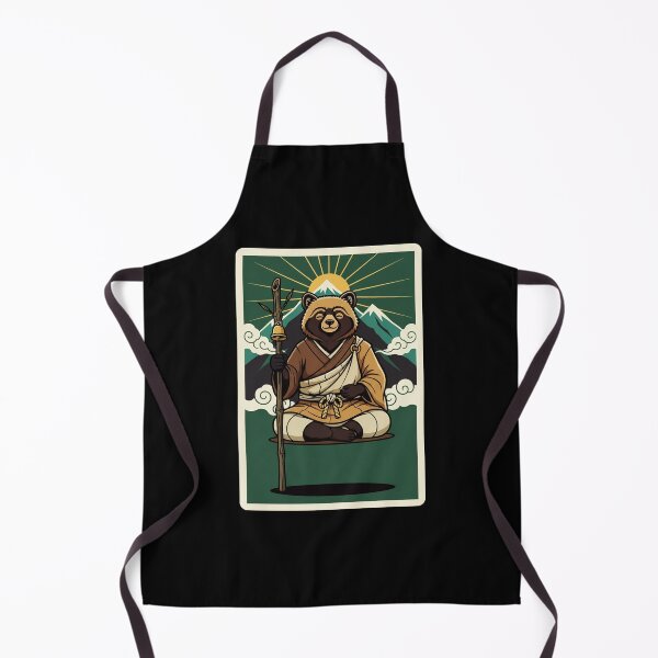 Item preview, Zen Bear Monk Japanese Mountain Meditation Illustration designed and sold by JordynLadukeg65.