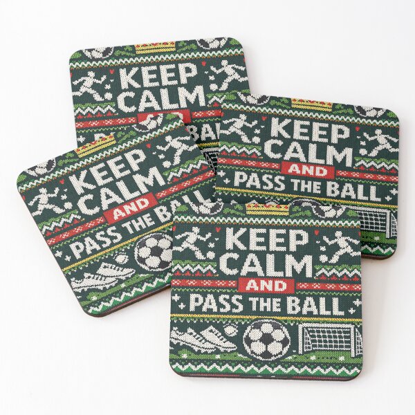 Item preview, Keep Calm and Pass the Ball Football Knitting Pattern designed and sold by Mauswohn.