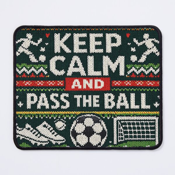 Item preview, Keep Calm and Pass the Ball Football Knitting Pattern designed and sold by Mauswohn.