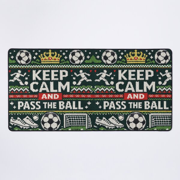 Item preview, Keep Calm and Pass the Ball Football Knitting Pattern designed and sold by Mauswohn.
