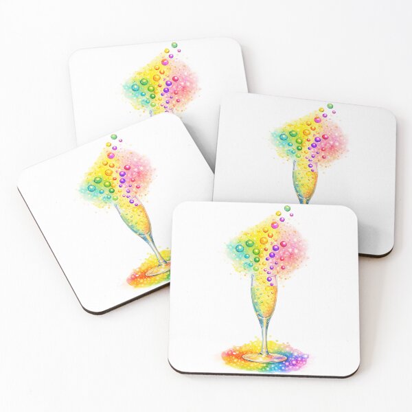 Item preview, Giddy Glass - A Toast to Colour and Celebration designed and sold by LKBMCreative.