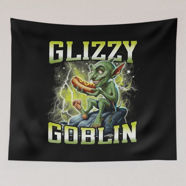 Item preview, Glizzy Goblin Funny Monster Hot Dog Meme designed and sold by tadmercado.
