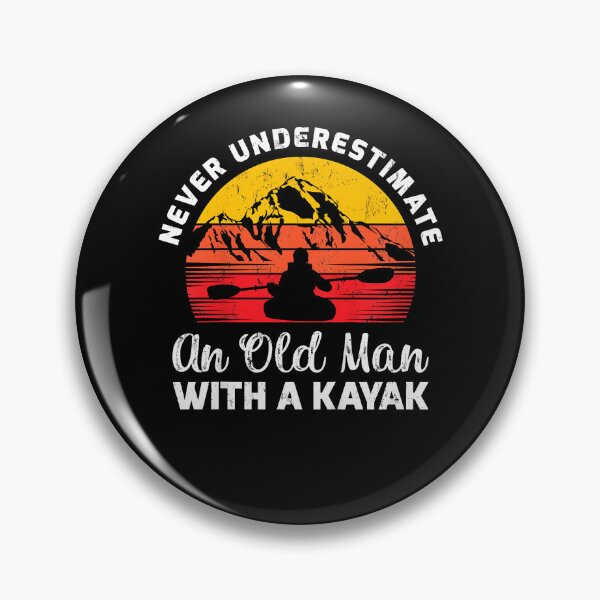 Item preview, Old Kayaker Mens Never Underestimate an Old Man With a Kayak designed and sold by Cheesymatiion.