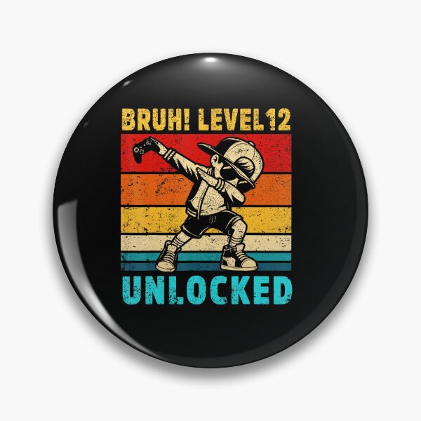 Item preview, Bruh Level 12 Unlocked Funny Gamer Birthday  designed and sold by FGTV2021.