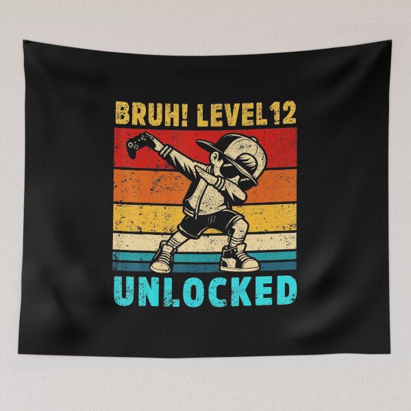 Item preview, Bruh Level 12 Unlocked Funny Gamer Birthday  designed and sold by FGTV2021.