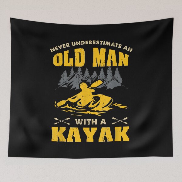 Item preview, Never Underestimate An Old Man With A Kayak designed and sold by Cheesymatiion.