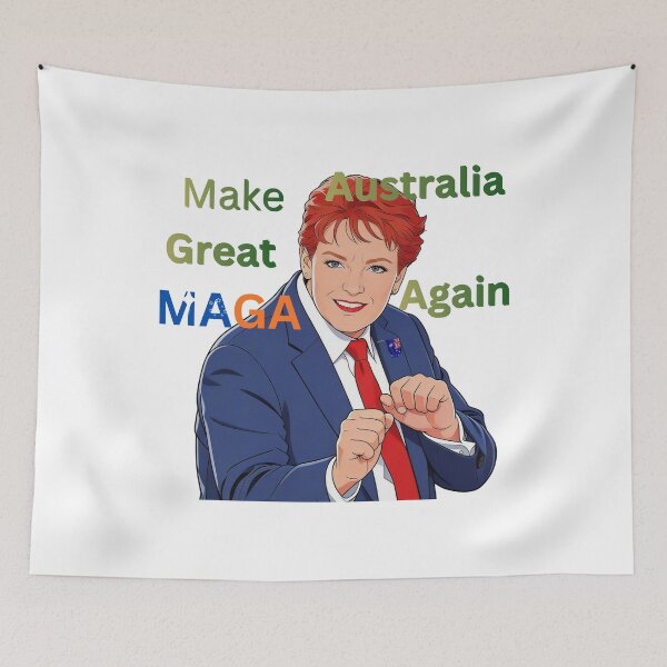 Item preview, Pauline Hanson – Make Australia Great Again MAGA Australia designed and sold by VisionLeeStudio.