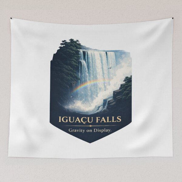 Item preview, Iguacu Falls Thunder With Rainbow Mist designed and sold by EdvvinStudios.