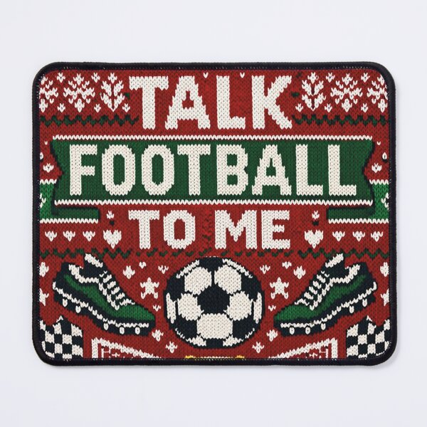 Item preview, Talk Football To Me Football Knitting Pattern Retro Look designed and sold by Mauswohn.