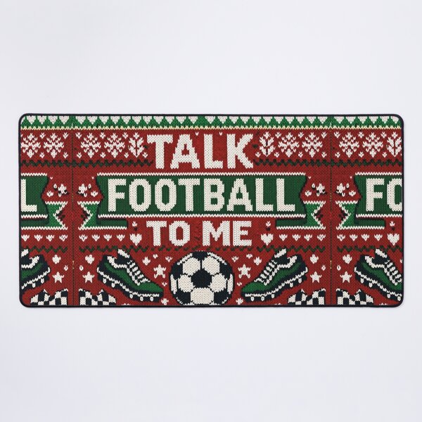 Item preview, Talk Football To Me Football Knitting Pattern Retro Look designed and sold by Mauswohn.