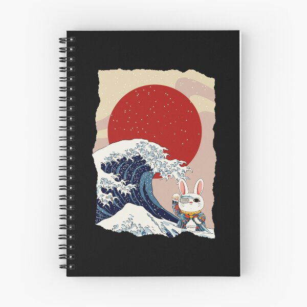Item preview, Samurai Rabbit Great Wave Japanese Style Illustration designed and sold by JEFDodsonArt.