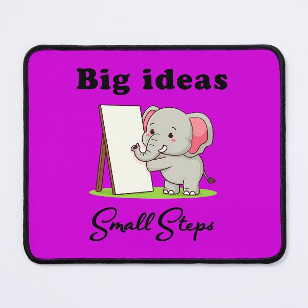 Item preview, "Big Ideas, Small Steps" elephant animal dreams design designed and sold by TR_fairydesigns.
