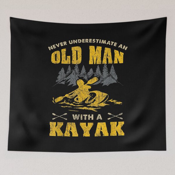 Item preview, Never Underestimate An Old Man With A Kayak Vintage designed and sold by Cheesymatiion.