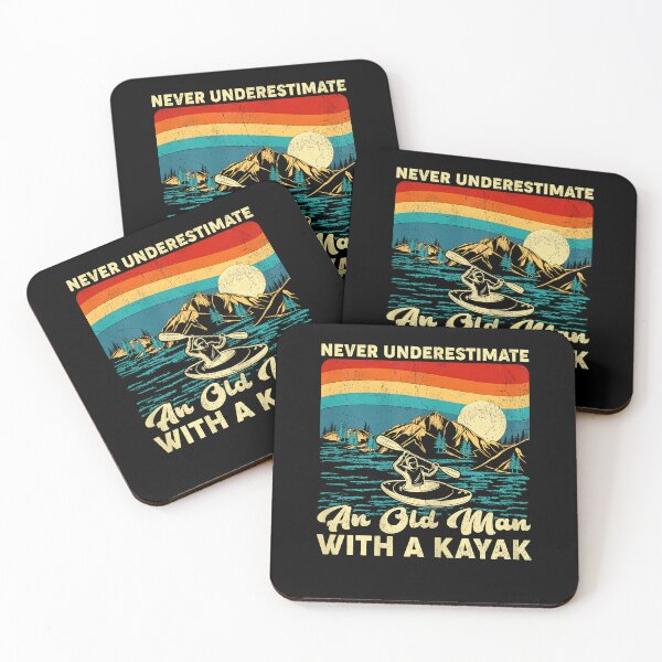 Item preview, Vintage Never Underestimate An Old Man With A Kayak Kayaking designed and sold by Cheesymatiion.